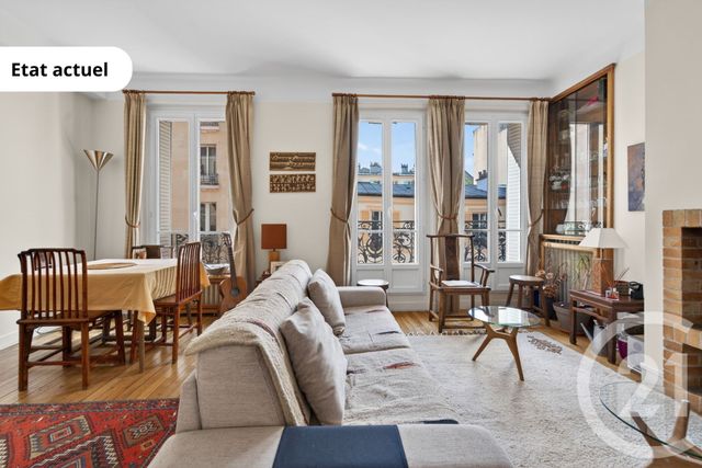 Appartement F3 à vendre - 3 pièces - 55.6 m2 - PARIS - 75014 - ILE-DE-FRANCE - Century 21 Assas Raspail