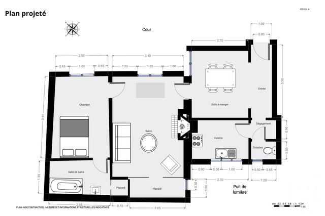 Appartement T3 à vendre - 3 pièces - 54.0 m2 - PARIS - 75006 - ILE-DE-FRANCE - Century 21 Assas Raspail