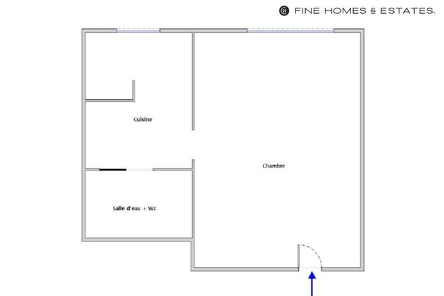Appartement F1 à vendre - 1 pièce - 18.19 m2 - PARIS - 75006 - ILE-DE-FRANCE - Century 21 Assas Raspail