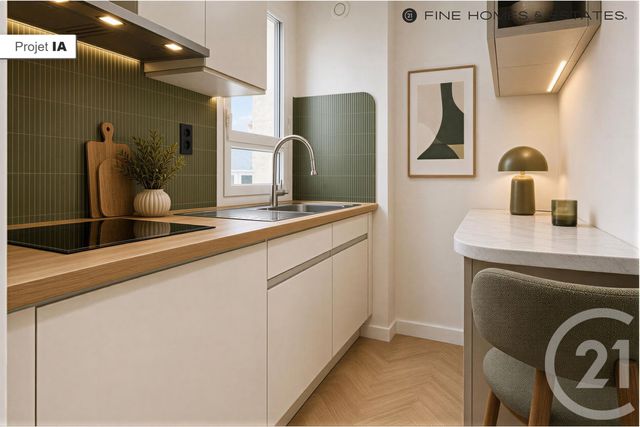 Appartement F2 à vendre - 2 pièces - 42.36 m2 - PARIS - 75015 - ILE-DE-FRANCE - Century 21 Assas Raspail