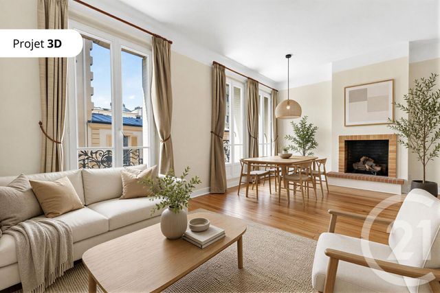Appartement F3 à vendre - 3 pièces - 55.07 m2 - PARIS - 75006 - ILE-DE-FRANCE - Century 21 Assas Raspail